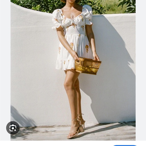 Floral White Dress - Picture 4 of 7